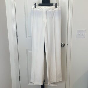 Apostrophe Stretch Ivory Dress Pants  Size 10
